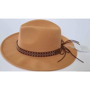 Fashion Hat for Women Fedora Tan One Size Time And Tru sun protection NWT